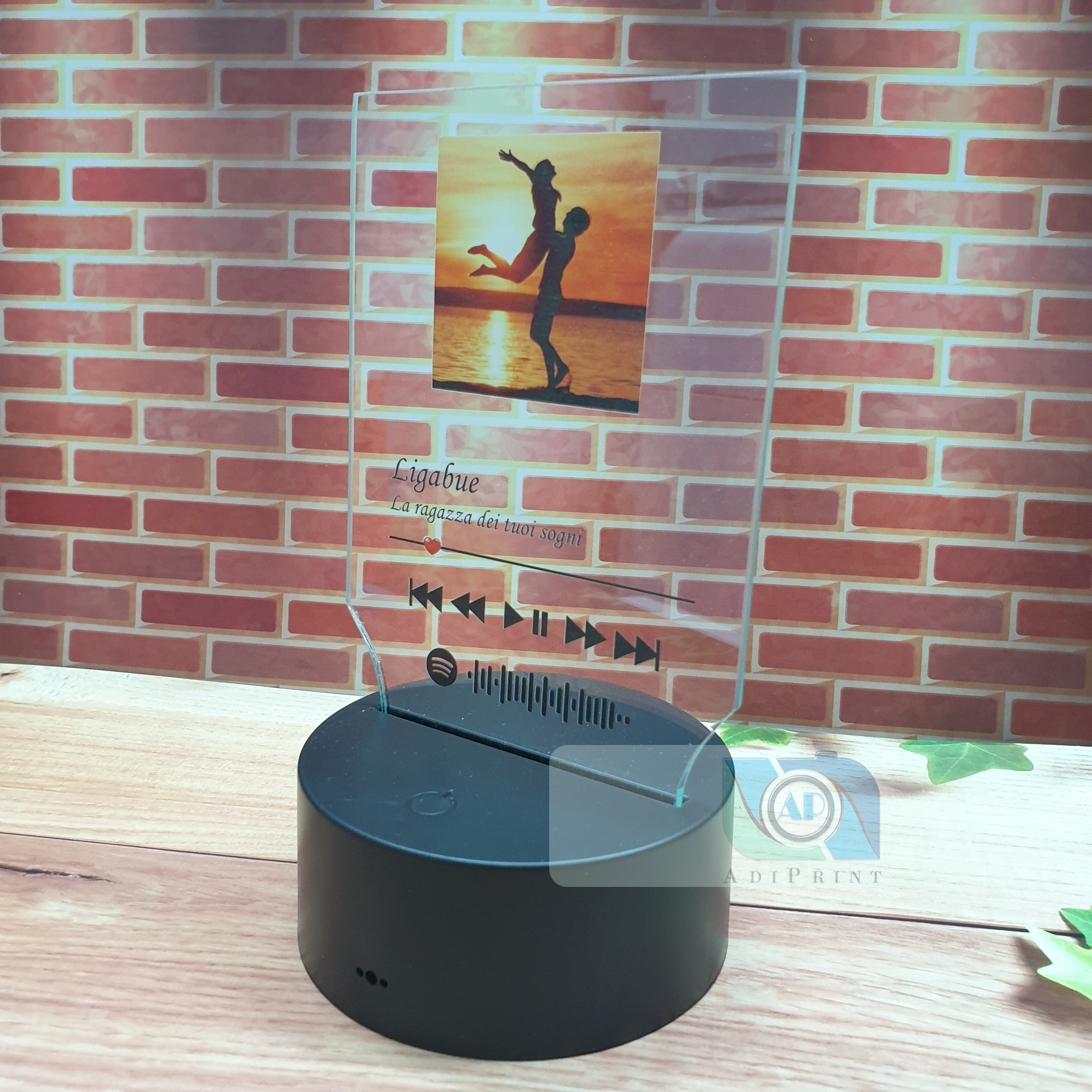 Spotify Targa Vetro 3D