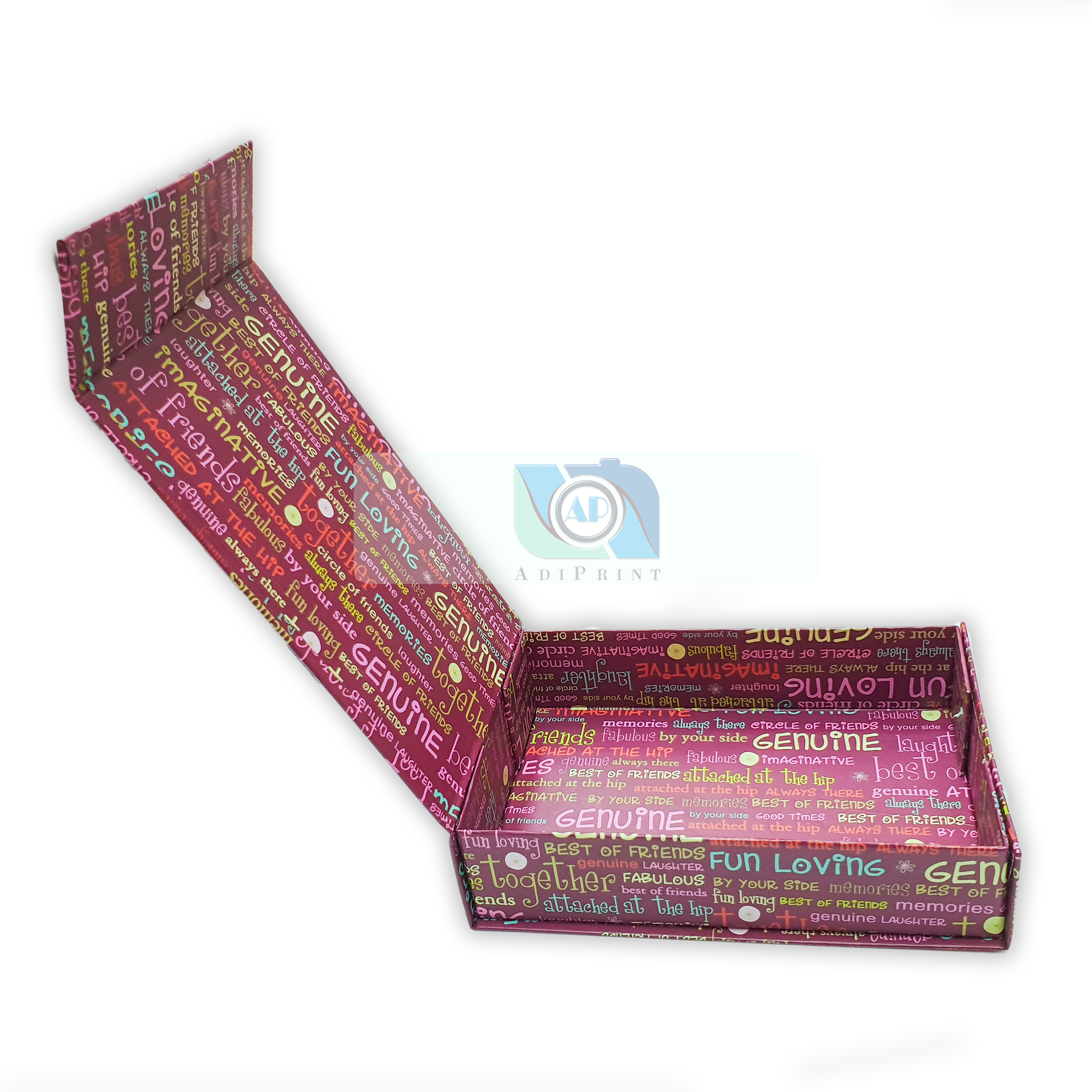 Scatola Rettangolare Mix Testo