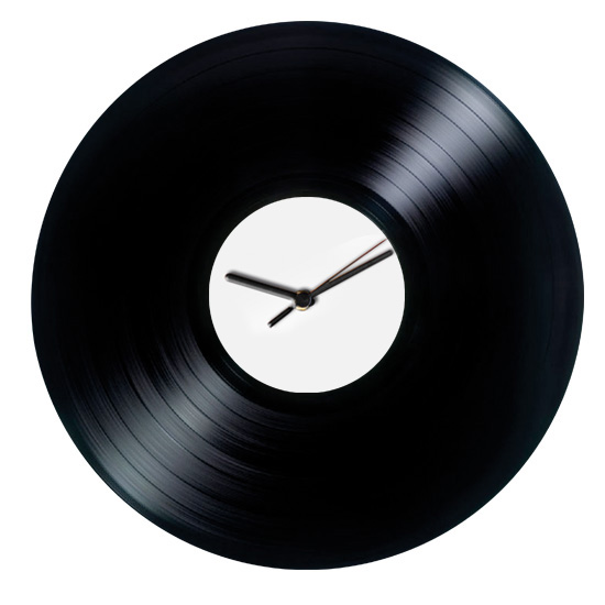 Orologio 33 giri Nero