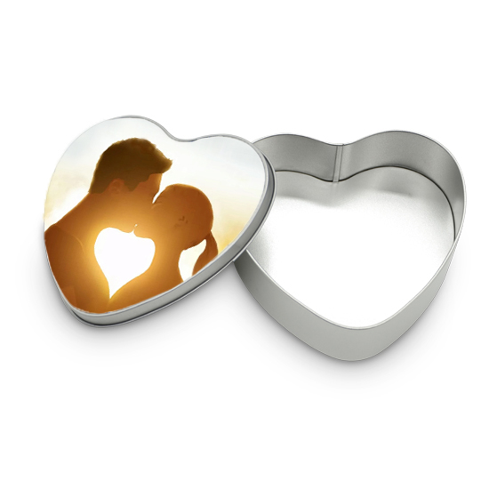 Scatola in metallo cuore