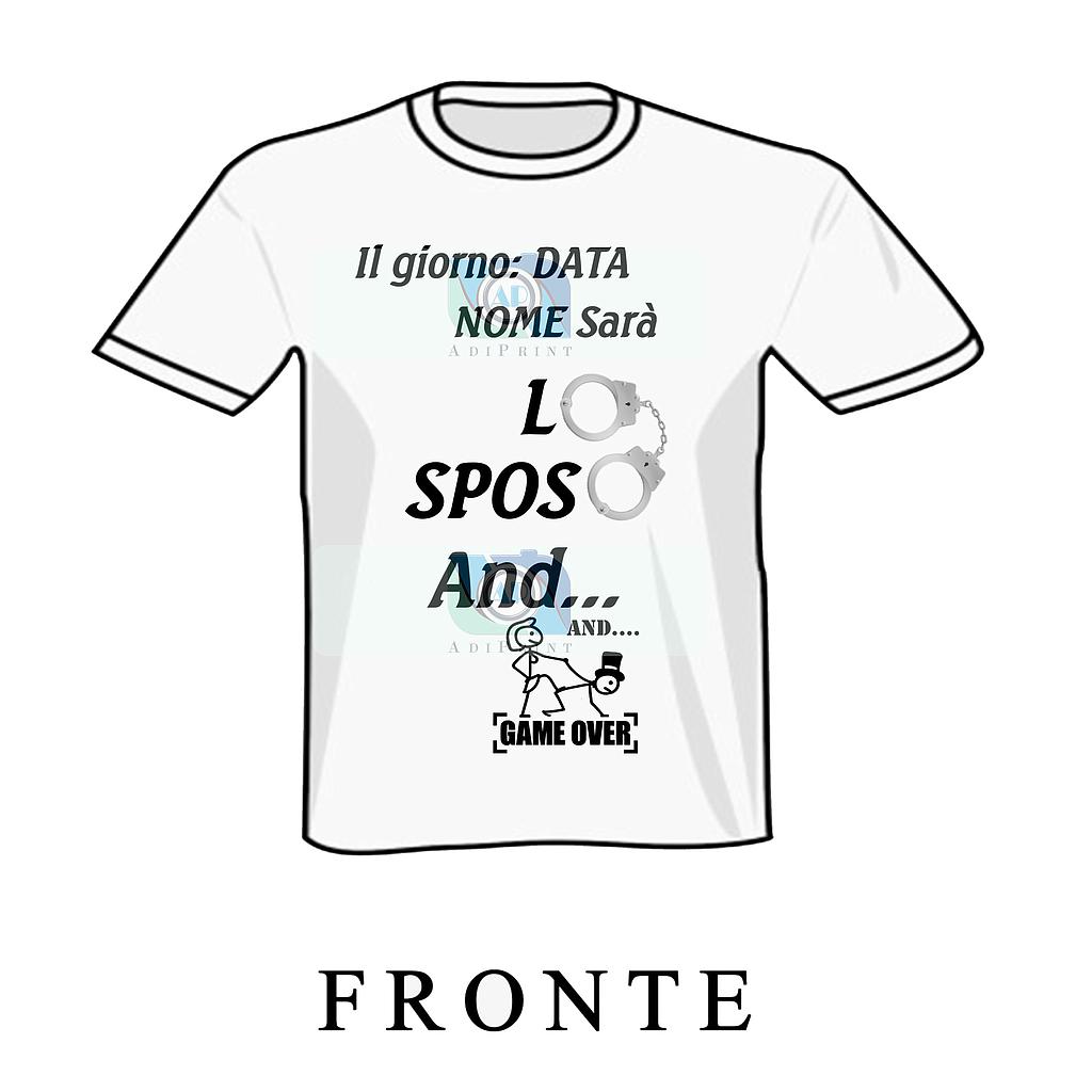 Tshirt Addio al Celibato Cod.17