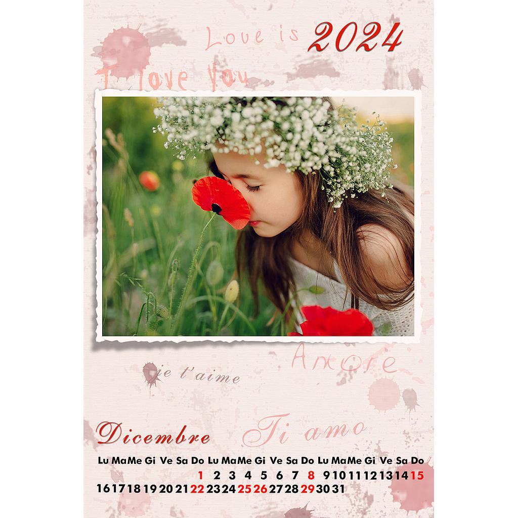 Calendario mensile 20 x 30 Cod. C066