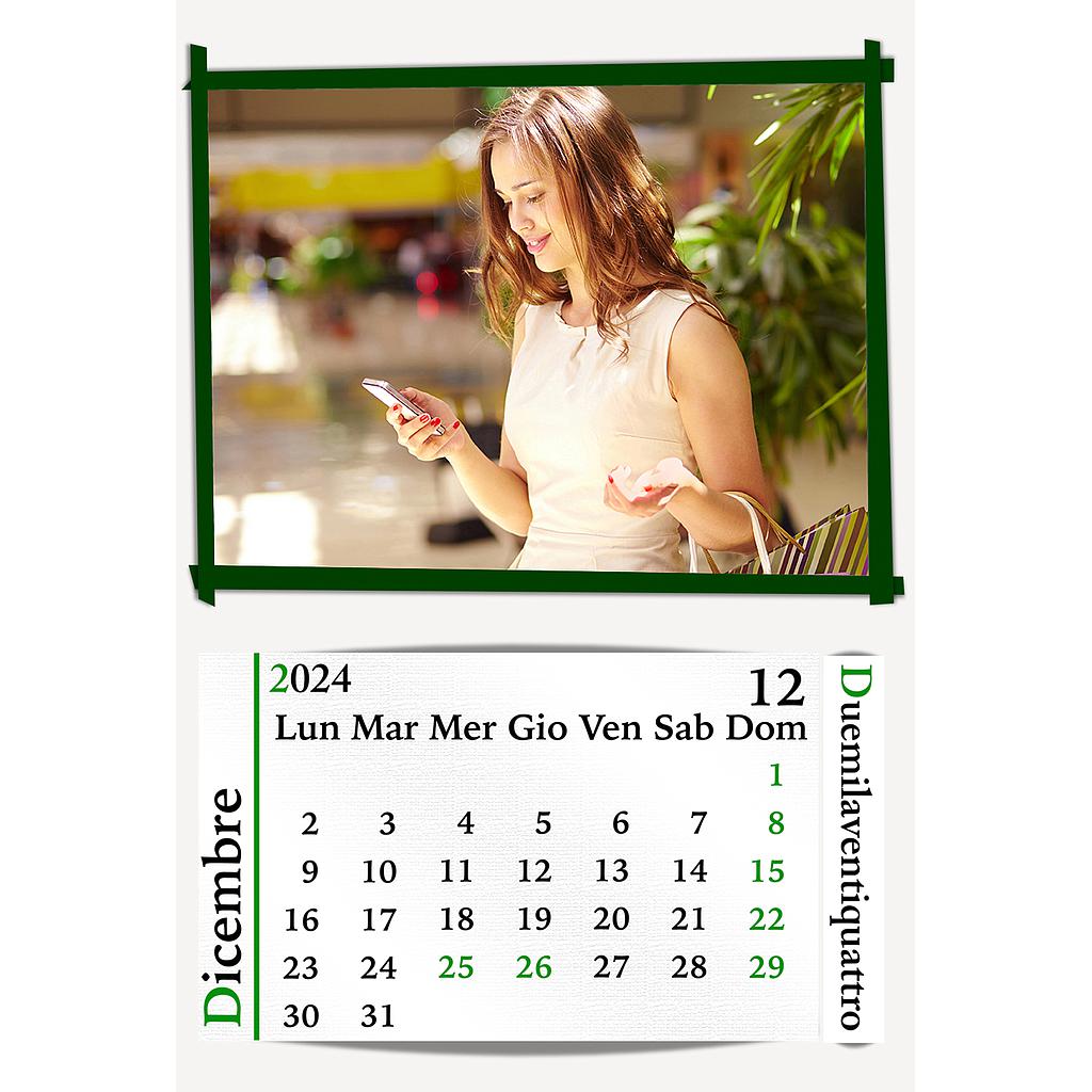 Calendario mensile 20 x 30 Cod. C1184