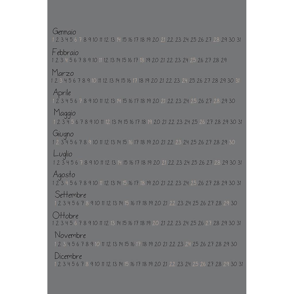 Calendario mensile 30x40 Cod. C090 - C
