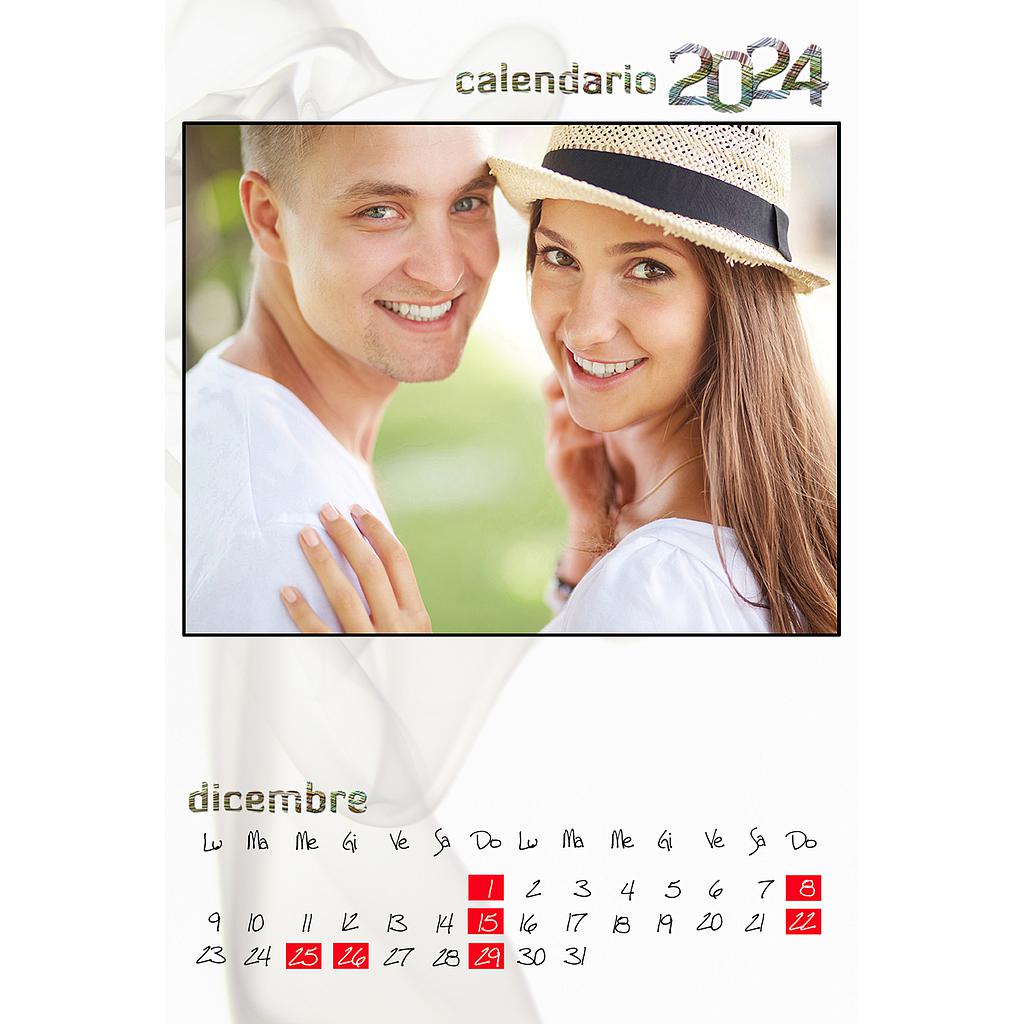 Calendario mensile 30x40 Cod. C538