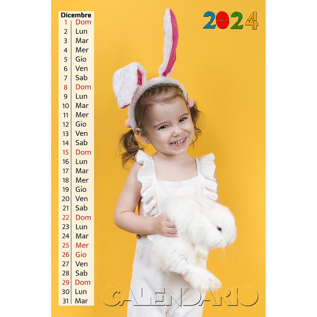 Calendario mensile 30x40 Cod. C1051