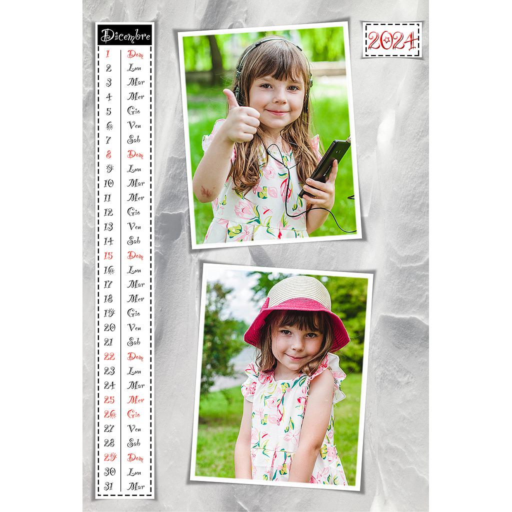 Calendario mensile 30x40 Cod. C1194