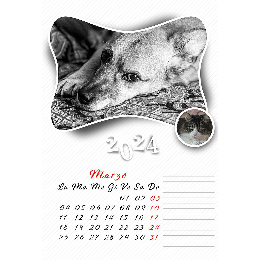 Calendario mensile 30x40 Cod. C2079
