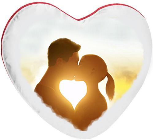 Cuscino cuore Rosso