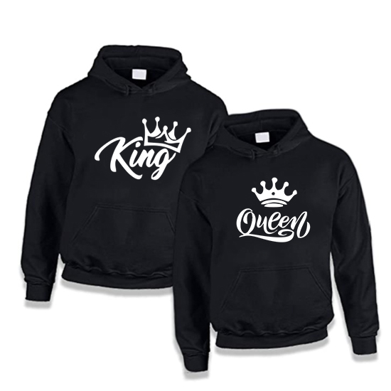 Felpa King e Queen Nera 01