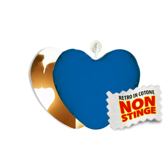 Cuscino Mini Cuore Blu