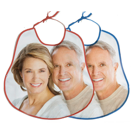 Bavettone Adulto Blu