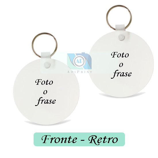 Portachiavi FRP circolare Fronte Retro