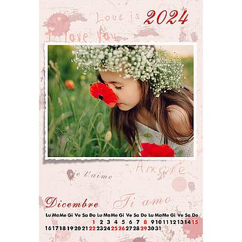 Calendario mensile 20 x 30 Cod. C066