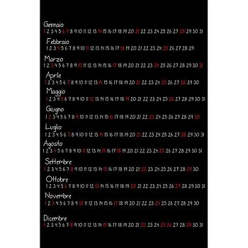 Calendario mensile 30x40 Cod. C090 - A