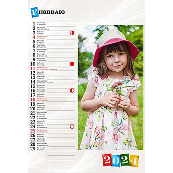 Calendario mensile 30x40 Cod. C1208