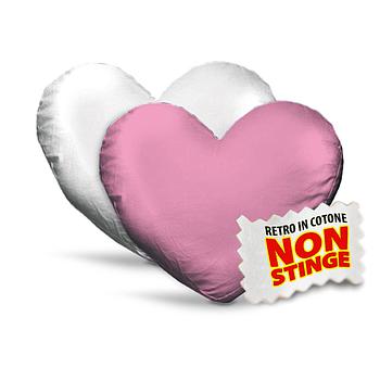 Cuscino cuore rosa