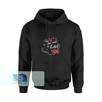 Felpa Unisex Nera Cod.24