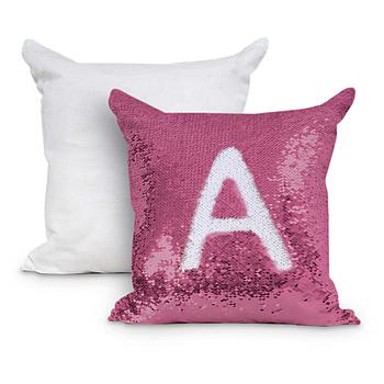 Cuscino Paillettes - Quadrato Viola