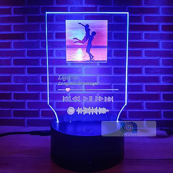 Spotify Targa Vetro 3D