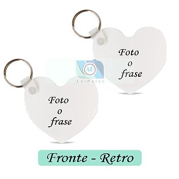 Portachiavi FRP cuore Fronte Retro