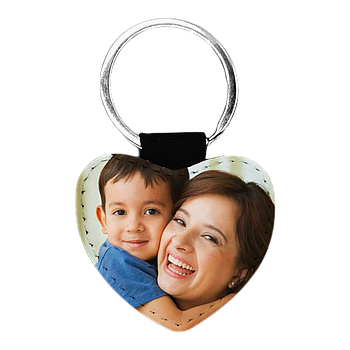 Portachiavi in SimilPelle a cuore